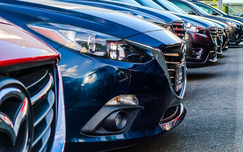Wagenpark met lease-auto's